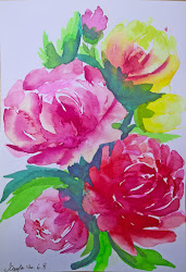 step peony draw watercolor easy tutorial
