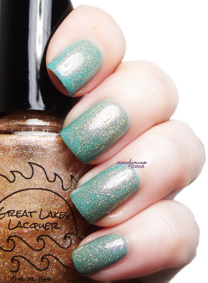 xoxoJen's swatch of Great Lakes Lacquer Fools Gold