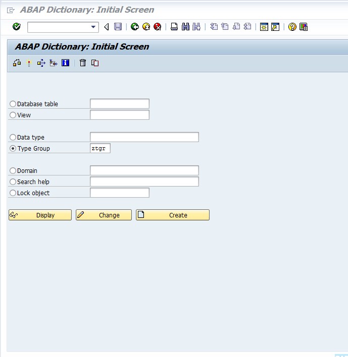 Creating Type Group in SAP ABAP