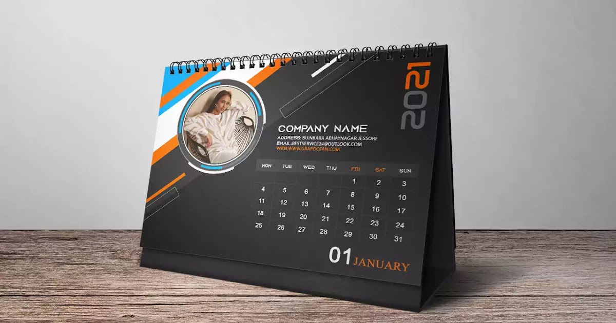 Professional Table Calendar Template Design Adobe Cc