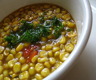 Corn too Roasted Red Pepper Soup