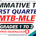 Summative Tests MTB-MLE First Quarter Grades 1-3