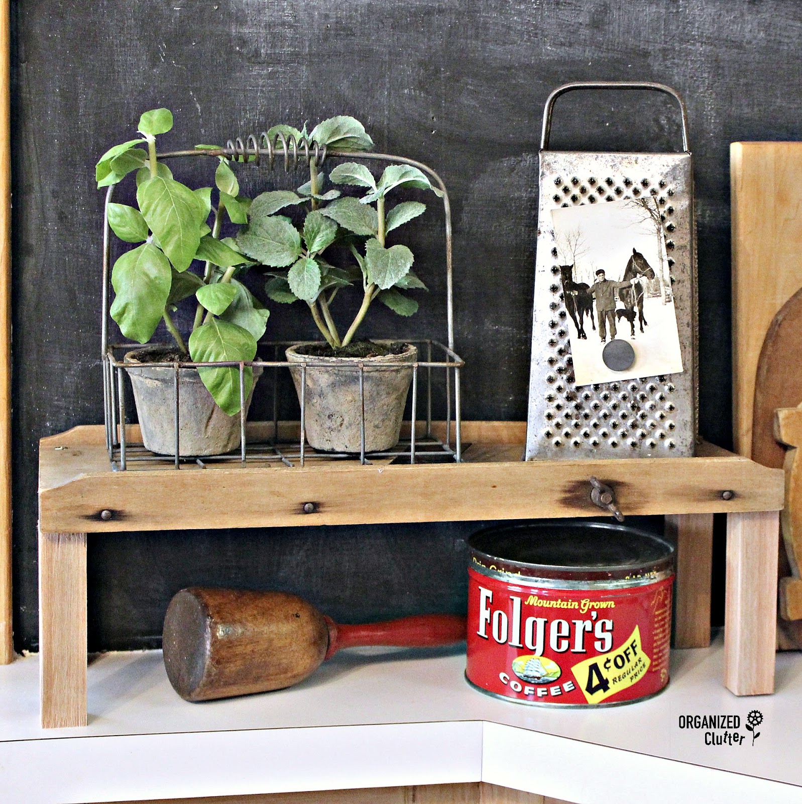 Adding LEGS To A Vintage Slaw Cutter To Make a Farmhouse Style Kitchen