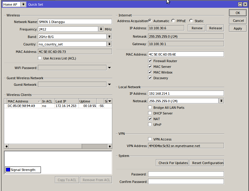Membuat Hotspot DHCP Client dan Server dengan MikroTik RB951G2HnD We