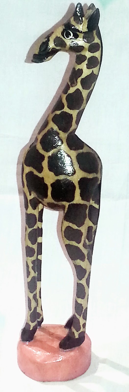 A Taste Of Africa Giraffe Carved Painted Wood Animal Sculptures