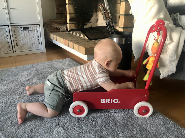 Brion kärry on tullut meille minun tädiltäni, joten se lienee serkkuni, Noelin kummitädin vanha Brion kärry on tullut meille minun tädiltäni, joten se lienee serkkuni, Noelin kummitädin vanha