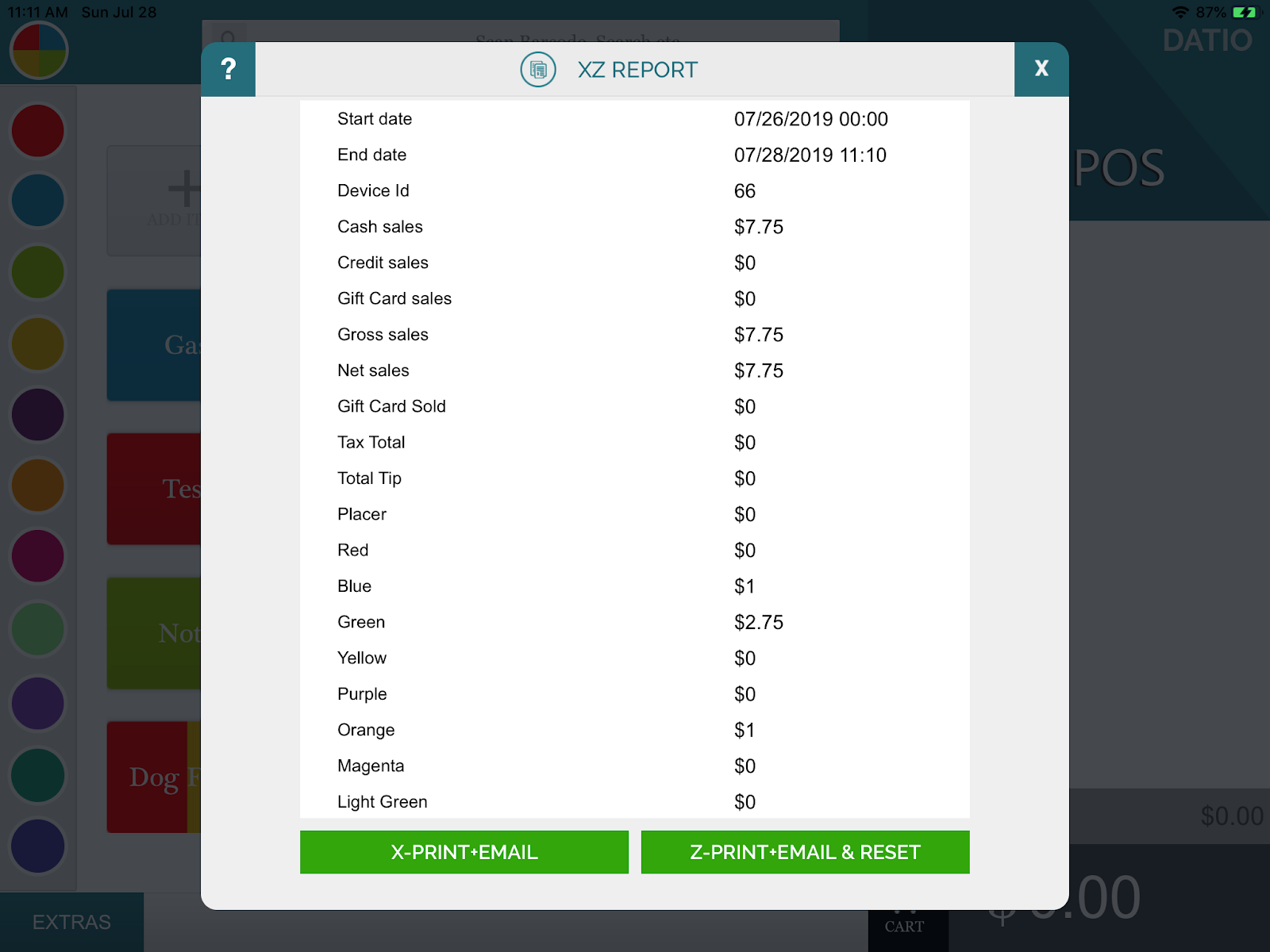 Datio POS News and HowTo Posts Blog XZ Reports, X Report and Z Rest
