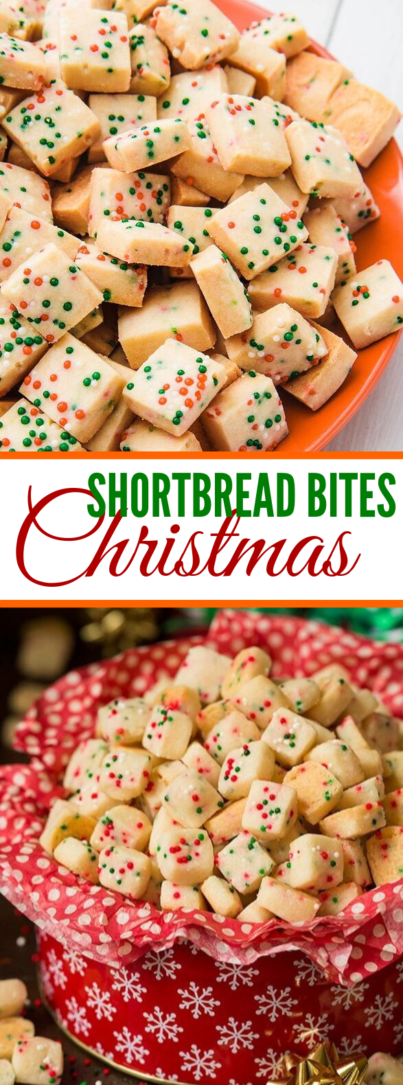 Funfetti Shortbread Bites #desserts #christmas