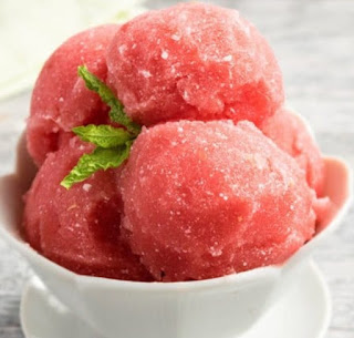 Watermelon ice-cream