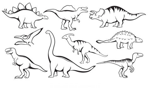 Desenhos de Dinossauros para colorir - Bora Colorir