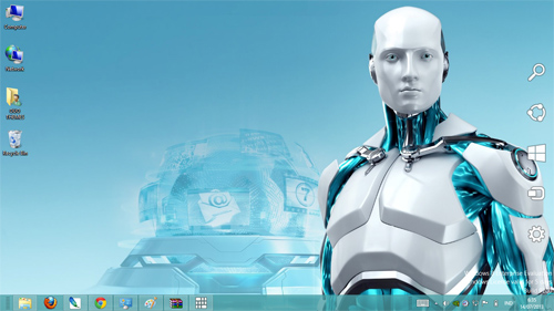 Eset Nod 32 Robot Theme For Windows 7 And 8 | Ouo Themes