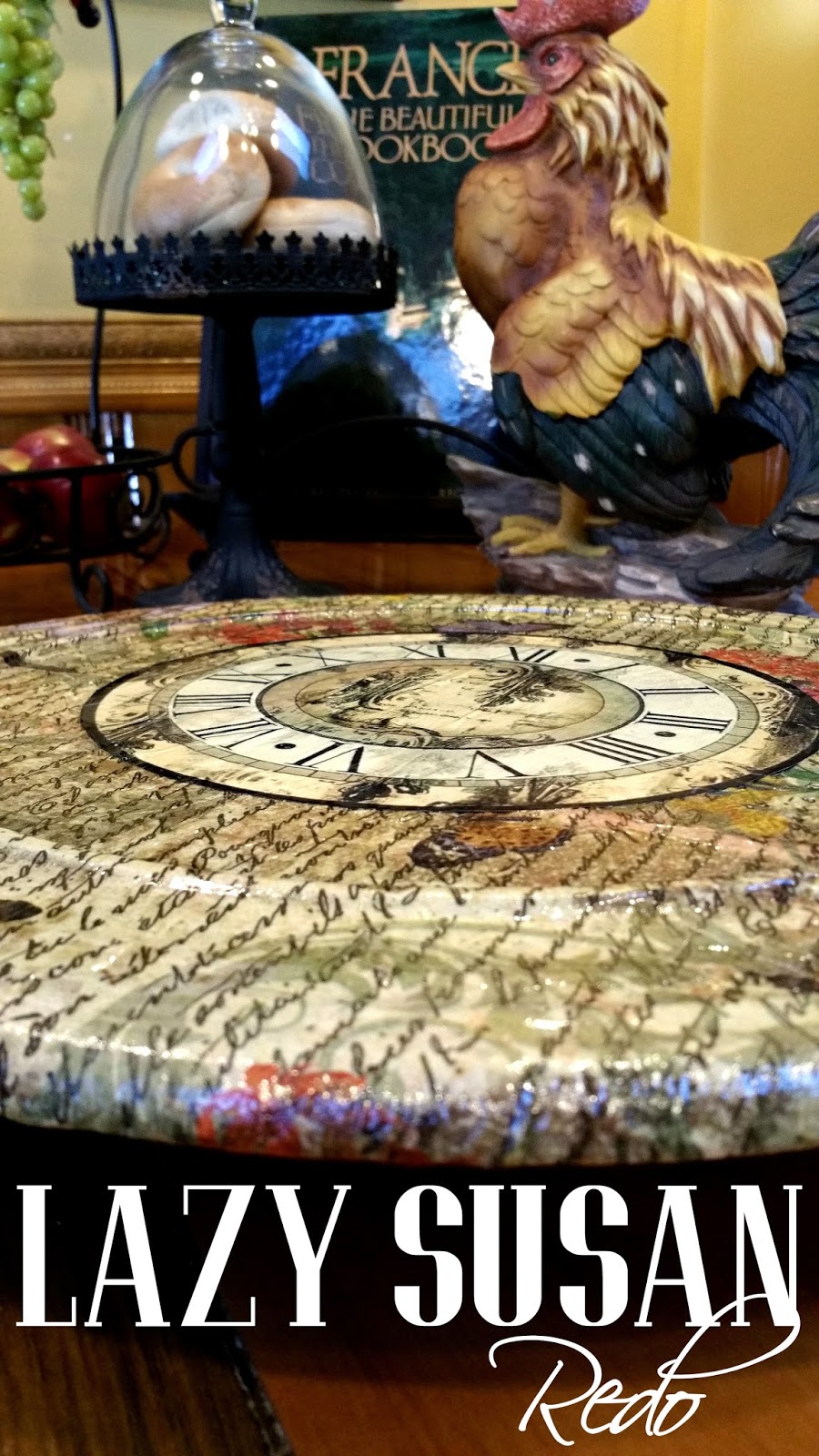 Lazy Susan Redo Decoupage with Napkins Redo It Yourself Inspirations