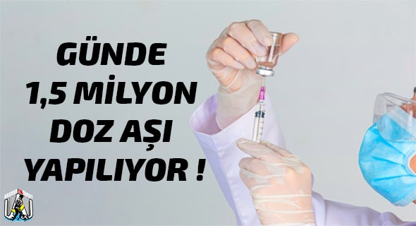 Günde 1,5 Milyon Doz Aşı Yapılıyor ! (BSHA-Bilim ve Sağlık Haber Ajansı),Mersin Haber,