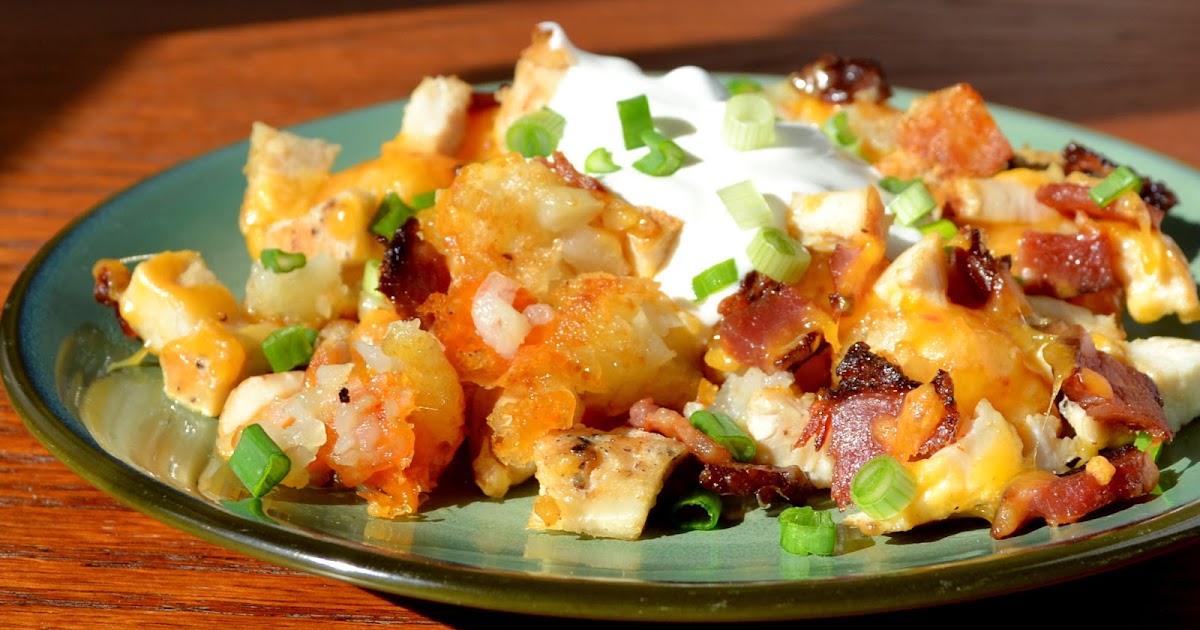Hot Eats and Cool Reads: Loaded Chicken and Bacon Tator Tot Casserole ...