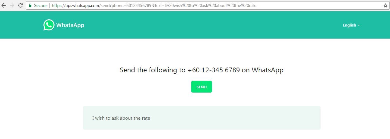 TECH: Whatsapp Click to Chat - P U I Y E E S S S
