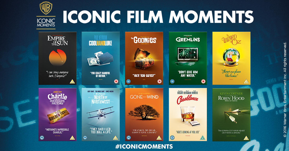 Win 10 Classic DVDs From Warner Bros' Iconic Moments Film Collection