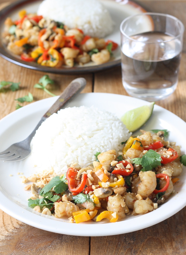 Thai Shrimp & Veggie Stir Fry by SeasonWithSpice.com