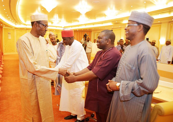 buhari meets house of reps members