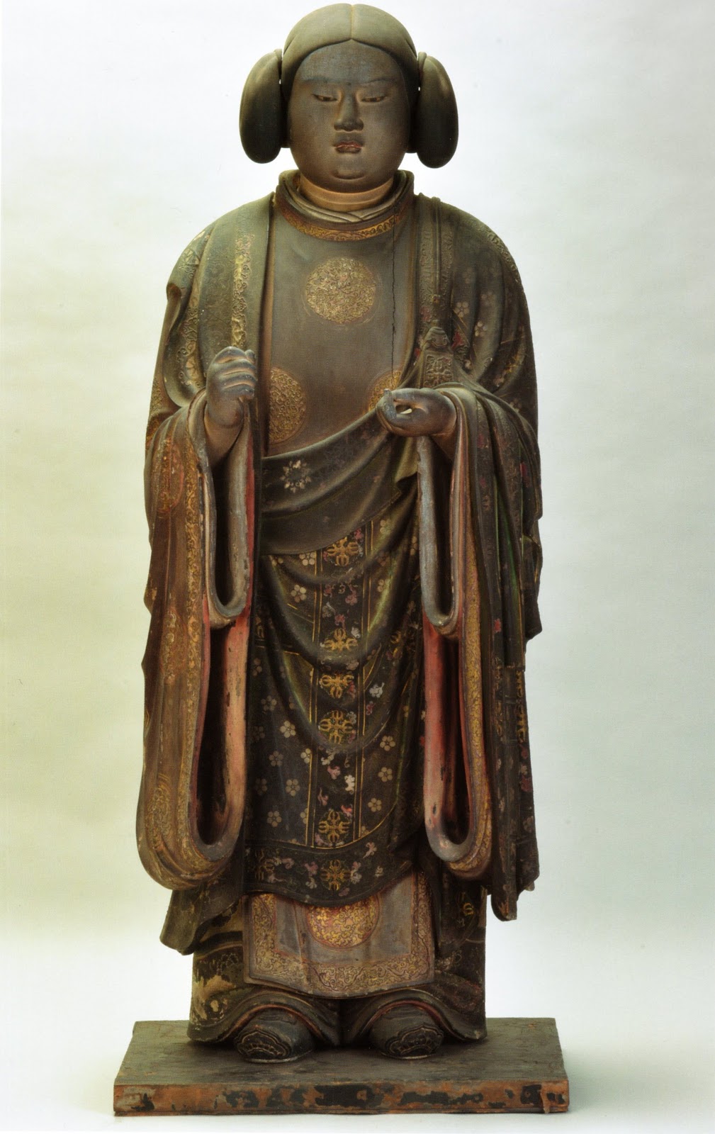 チベット仏教 仏像金剛薩埵座像 銅製品 彩繪 仏師で仕上げ品