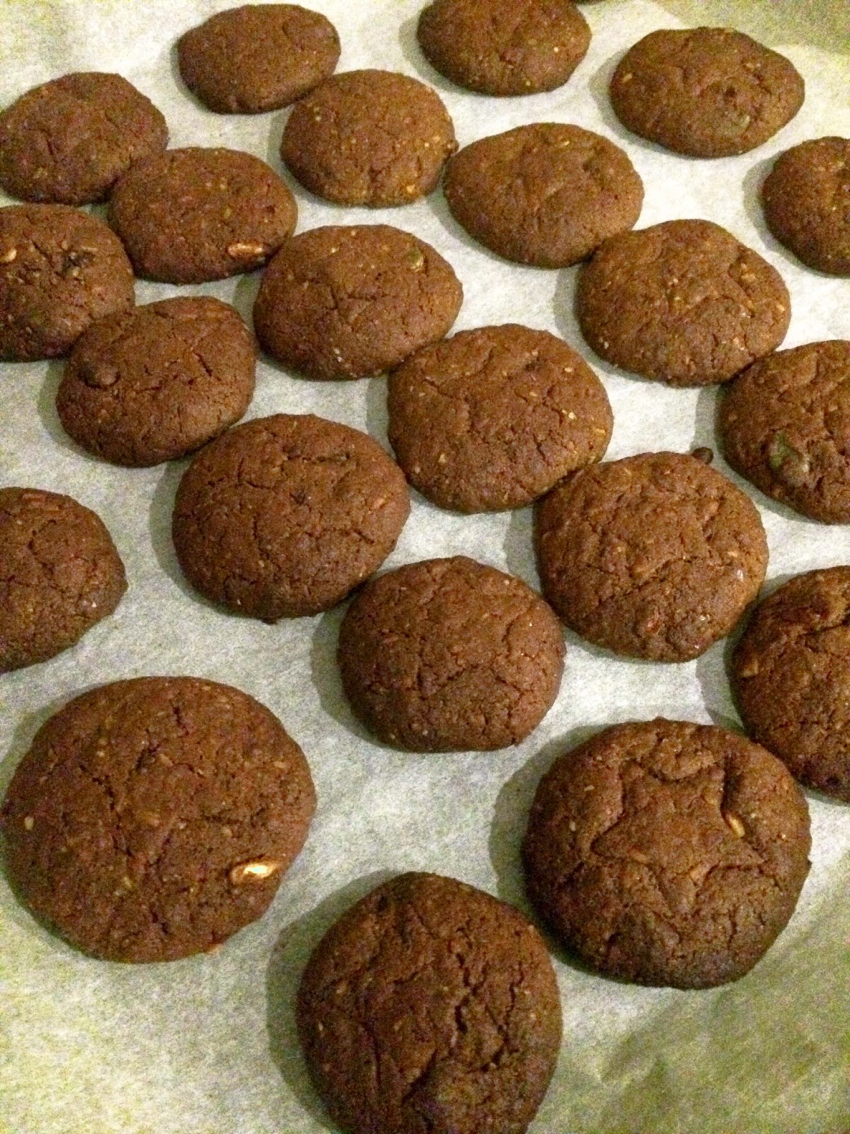 My FAT Me Ania !!! Super crunchy, gluten free and vegan chocolate cookies