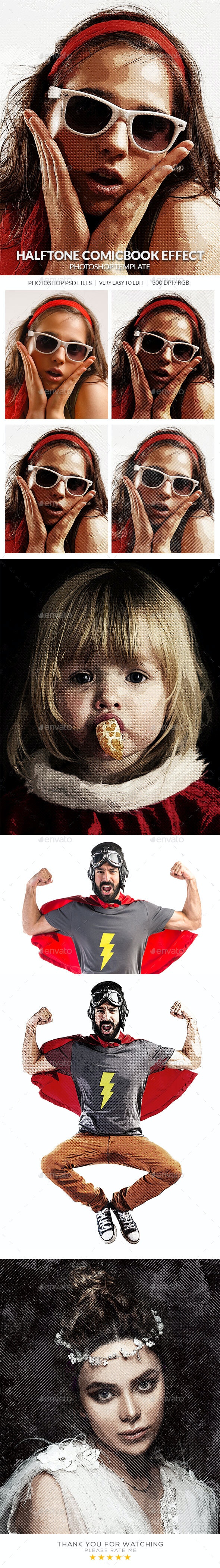 GraphicRiver - Halftone Comcbook Photo Effect Template 30408933 2 Preview%2B%25281%2529