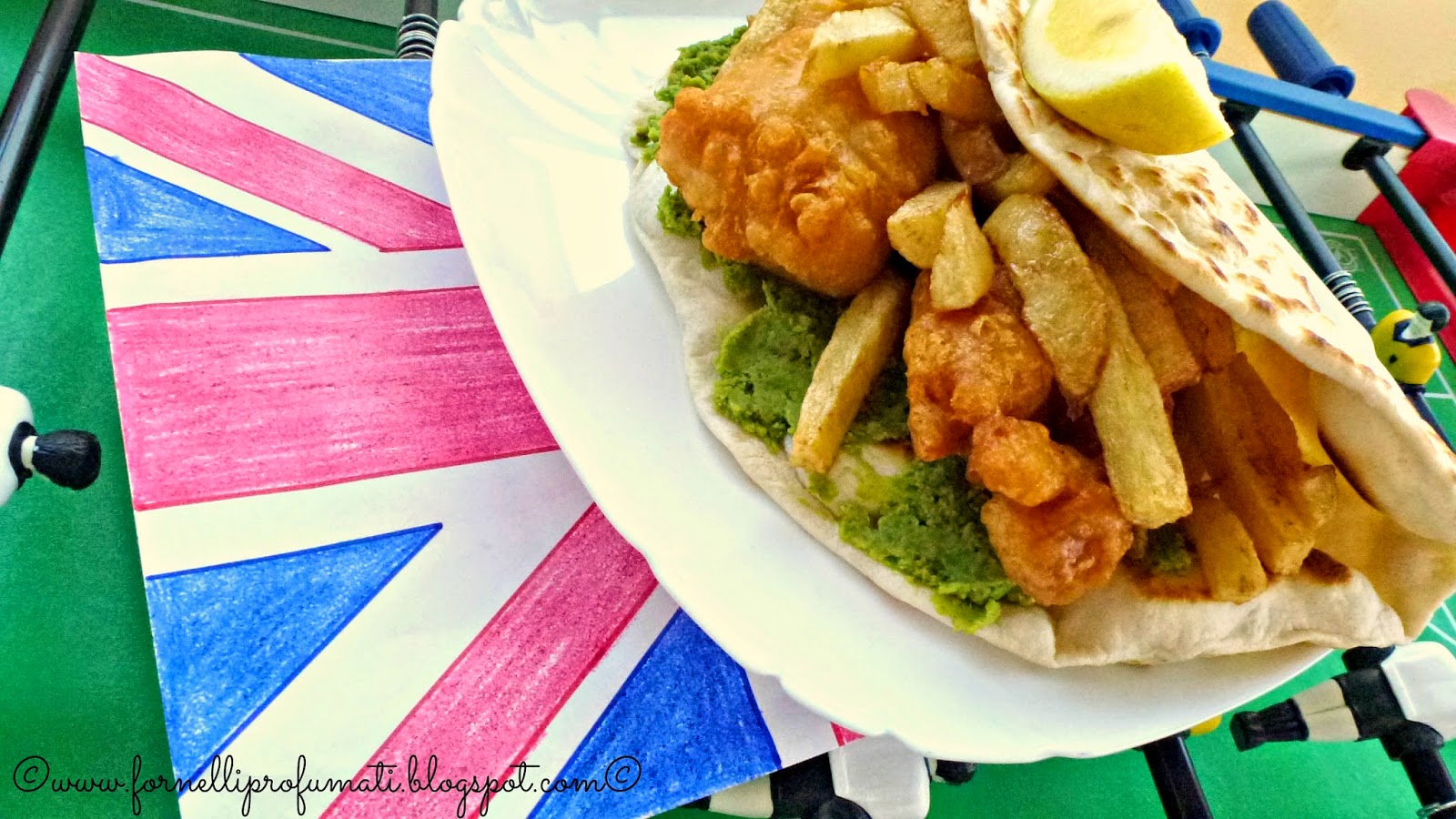 jubilee fish&chips flatbread per i piadamundial del mtc!