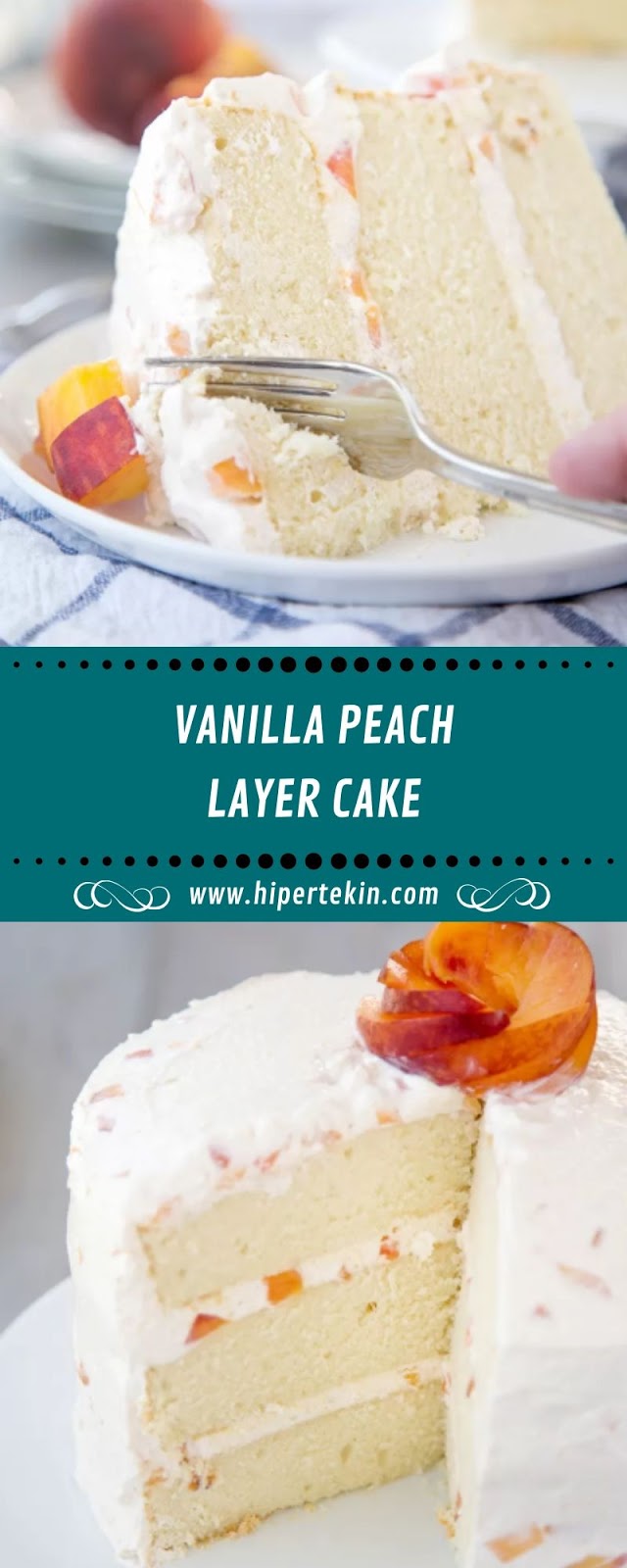 VANILLA PEACH LAYER CAKE VANILLA PEACH LAYER CAKE