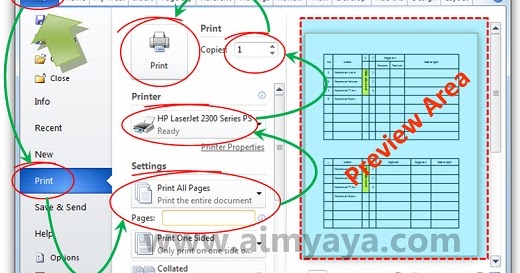 Cara Print Dokumen Ms Word 2010 Cara Aimyaya Cara Semua Cara