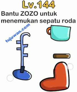 temukan sepatu roda untuk bantui ZOZO brain out