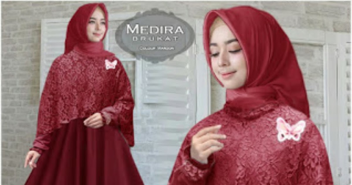 baju syari pernikahan bergo