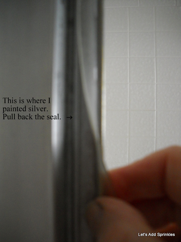 Let's Add Sprinkles Oven Cleaner on the Shower Surround