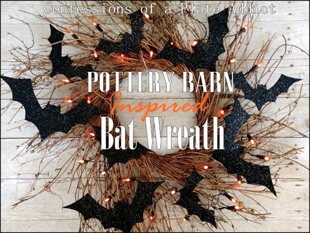 Confessions Of A Plate Addict Pottery Barn Inspired Halloween Bat