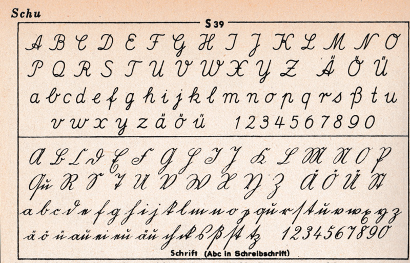 Das Geheime Abc Oder Der Brockhaus Von 1952 S39 Schreiben Schrift Teil 2