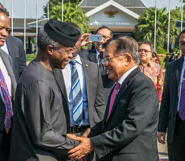 Image result for Vice President Yemi Osinbajo and his Indonesian counterpart Jusuf Kalla