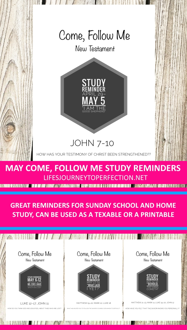 Life's Journey To Perfection May 2019 Come, Follow Me Sunday School