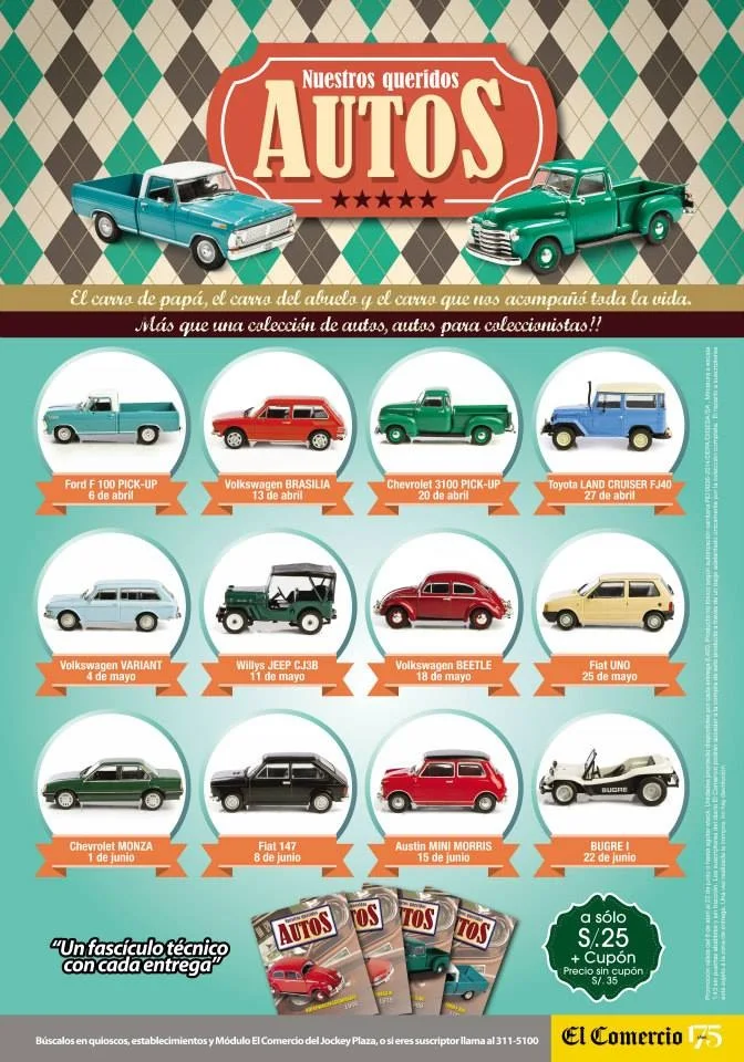 coleccion nuestros queridos autos 1:43 el comercio
