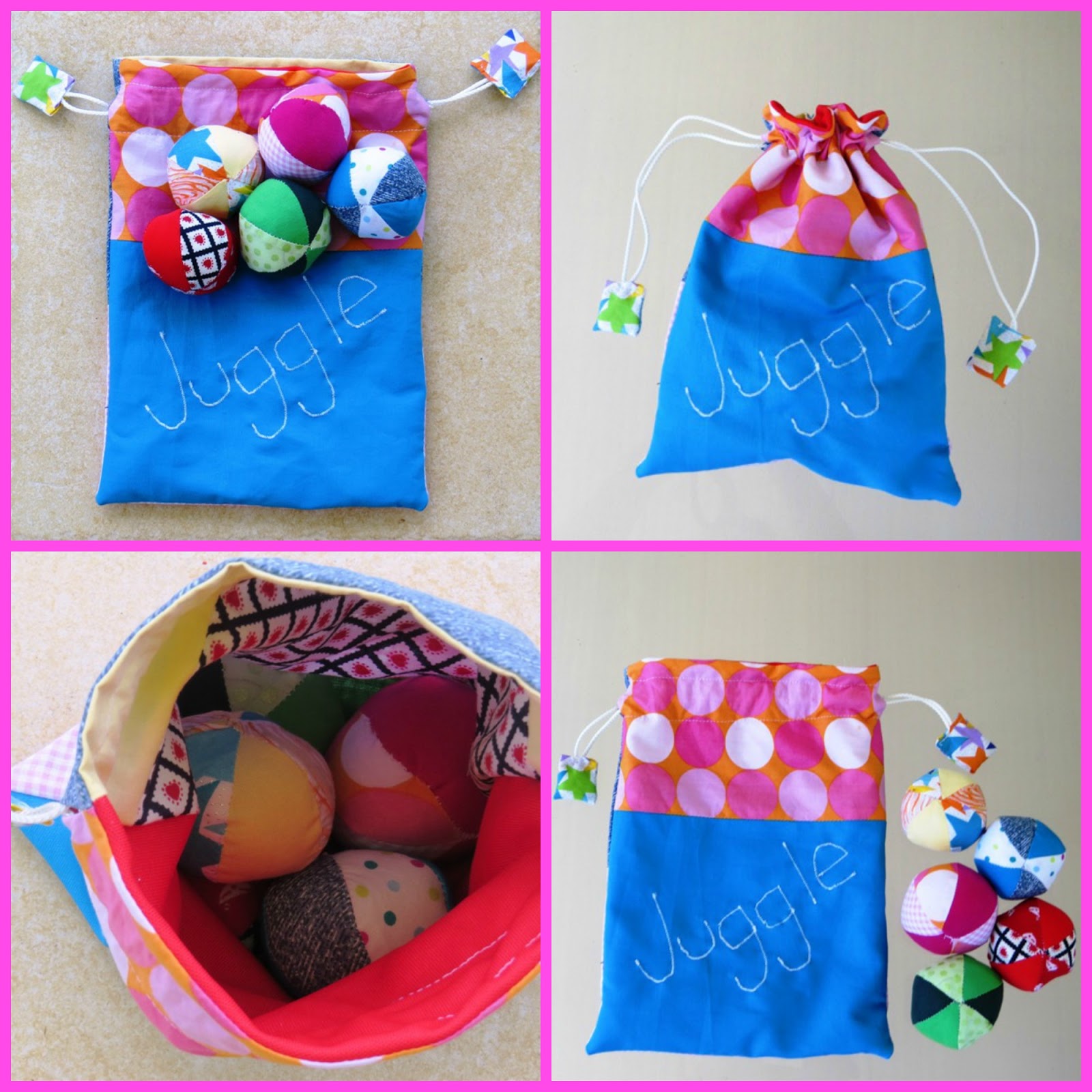 Creating my way to Success Juggle Balls and Bag a novelty gift tutorial