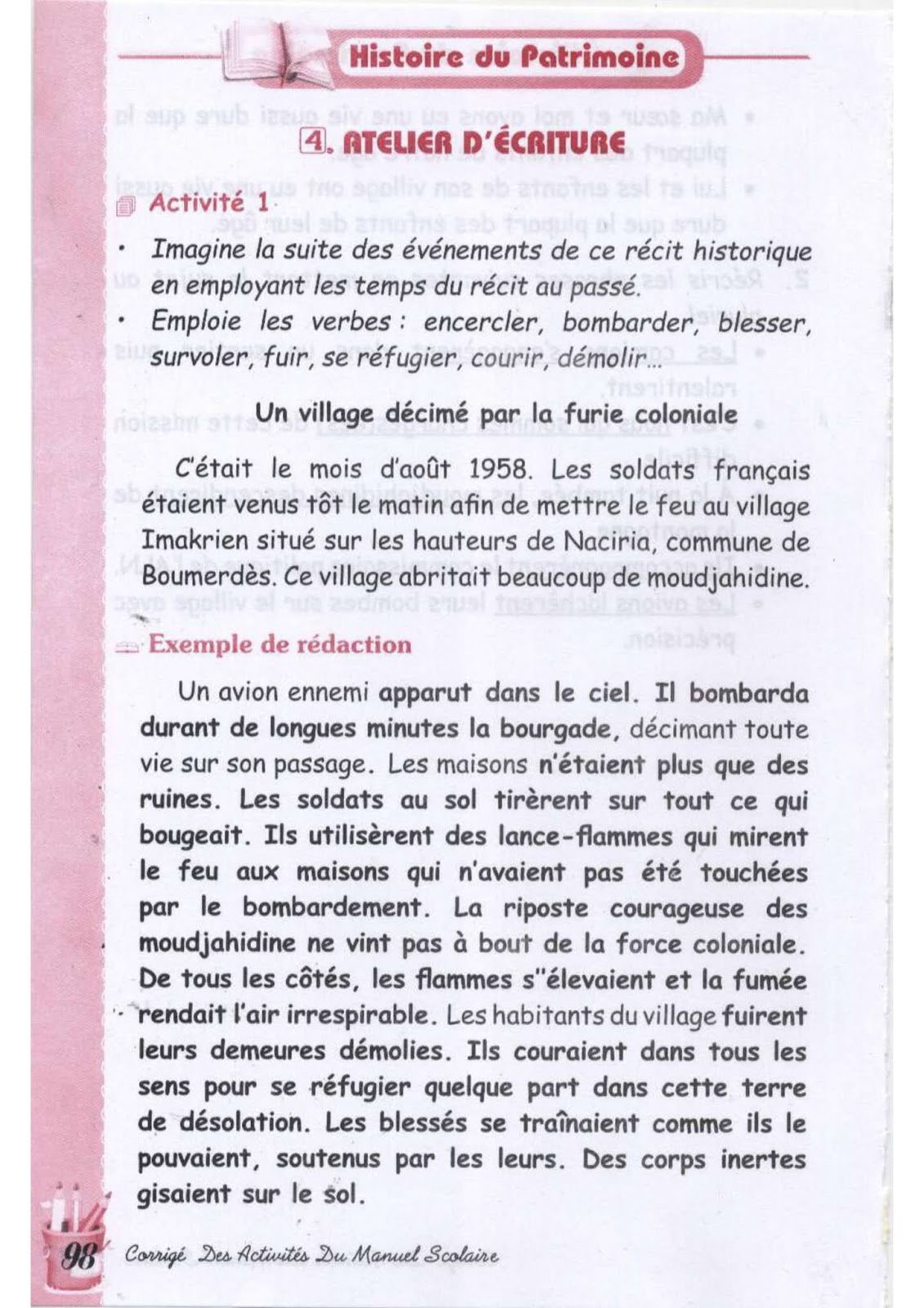حل تمارين صفحة 85 الفرنسية للسنة الثالثة متوسط - الجيل الثاني