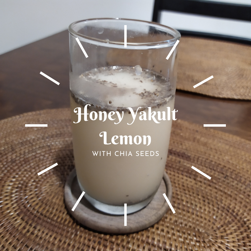 Healthy Drinks Honey Yakult Lemon with Chia Seeds Hello Green Beauty
