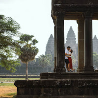 Honeymoon Couple at Angkor Wat