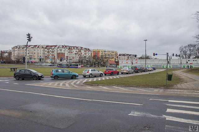 Linia tramwajowa na ulicy Kujawskiej w Bydgoszczy