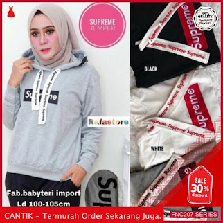 FNC207S56 Sweater Supreme Tali Tulis Wanita Babyterri BMGShop Serba 50 Ribuan