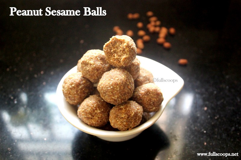 Verkadalai Ellu Urundai Peanut Sesame Balls Full Scoops A food