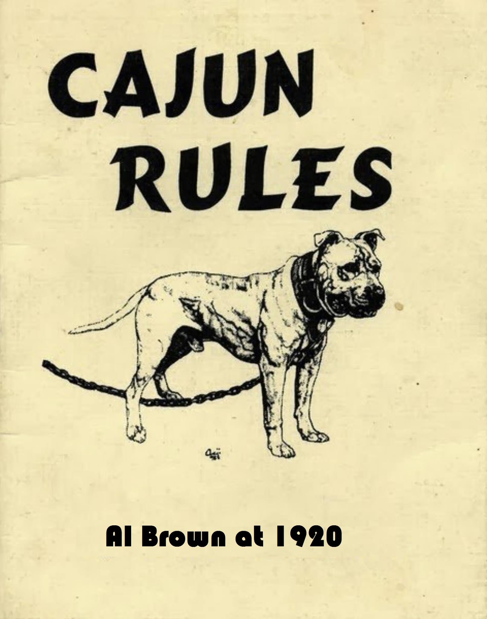 Chó PITBULL THUẦN CHỦNG Cajun Rules Luật thi đấu Dog Fighting