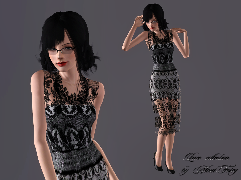 My Sims 3 Blog: Lace Dresses Collection by Moonfairy