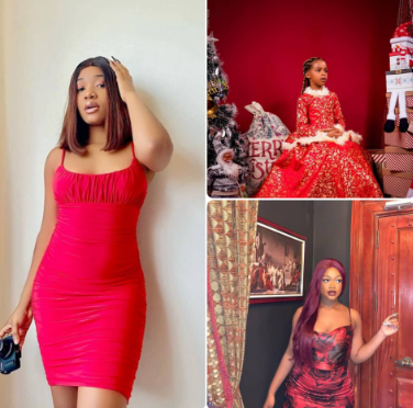 June Wisse, Diana Eneje, Maliya Micheal, Others In Christmas Themed Outfit (Photos) 