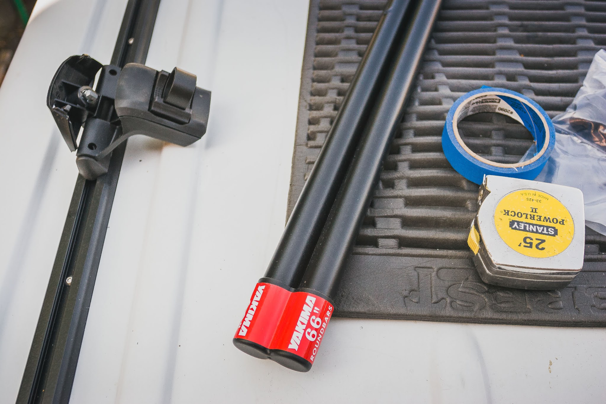 Sprinter van Yakima roof rack and awning