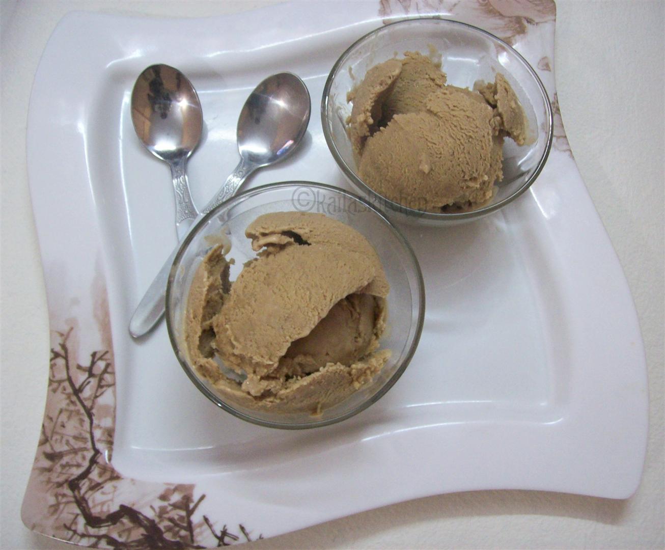 Experiments in Kailas Kitchen Coffee Ice Cream Summer Special