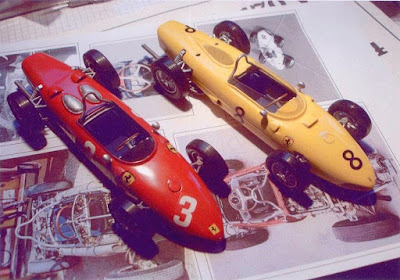 Ferrari 156 W.  GP de Hollande 1961 Von Trips &   GP de Belgique 1961  Gendebien  kit Auto-kits 1/24