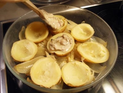 elaboración de patatas rellenas 1